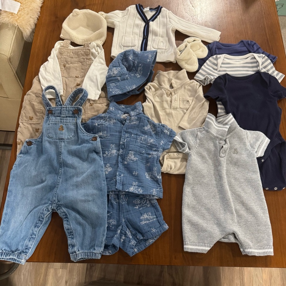 GAP Baby Boy - Blue Mix Rompers, Overalls & Tops